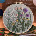 Floral embroidery kit DIY handmade embroidery plants