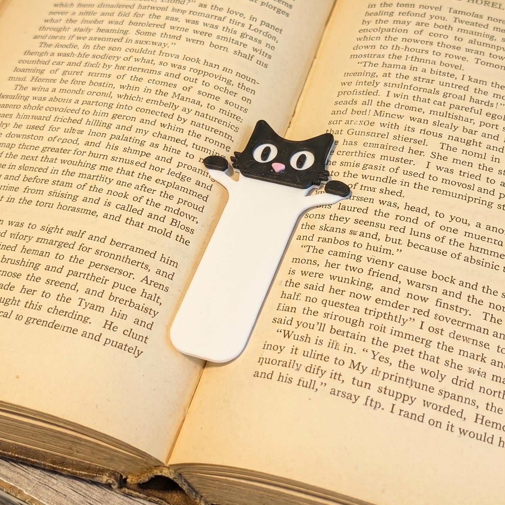 Peeping Cat 3D Bookmark