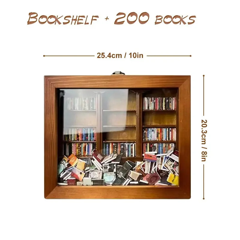 Wooden Bookshelf Desktop Decor