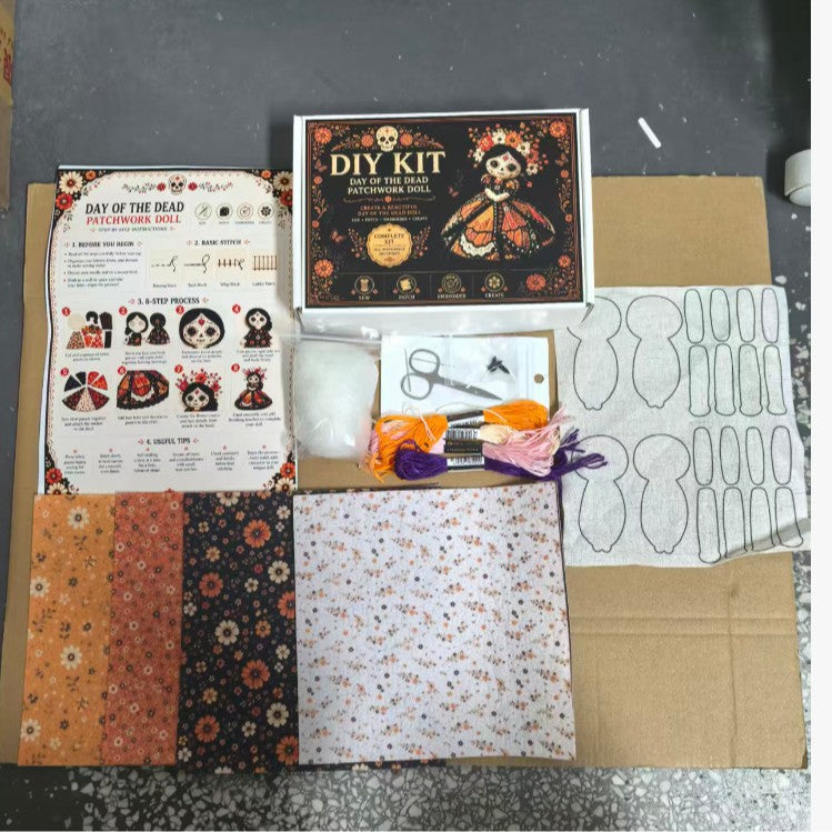 Halloween DIY Craft Kit Patchwork Doll DIY Kit Sewing Kit