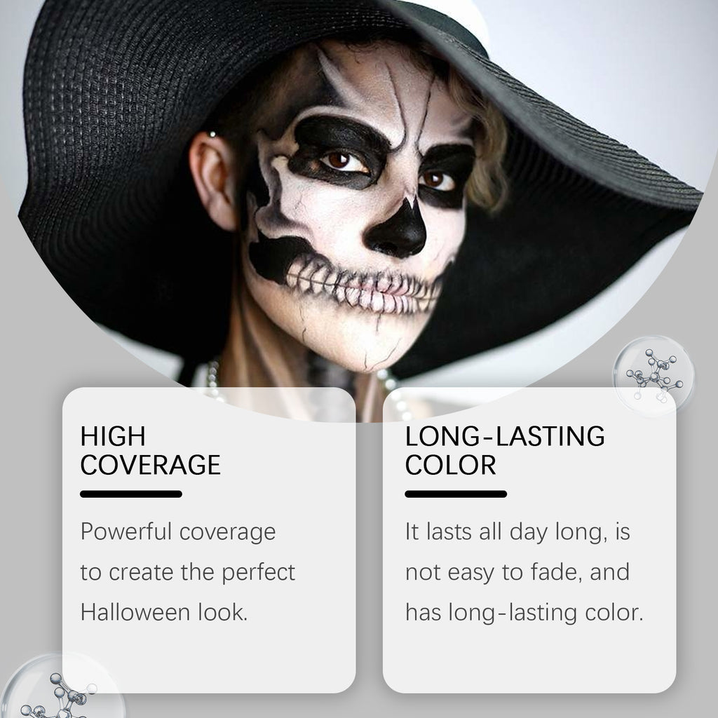Halloween Party Instant Dry Paint Solution, Paint Foundation Makeup Makeup Clown Colorful Paint Solution