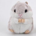 Mini Hamster Keyrings Keychains Faux Rabbit Fur Pompom Fluffy Trinkets Car Handbag Pendant Key Chian Ring Holder