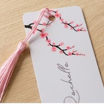Personalised Cherry Blossom Bookmark