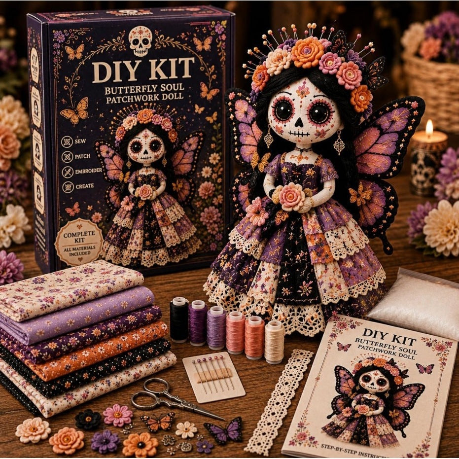 Halloween DIY Craft Kit Patchwork Doll DIY Kit Sewing Kit