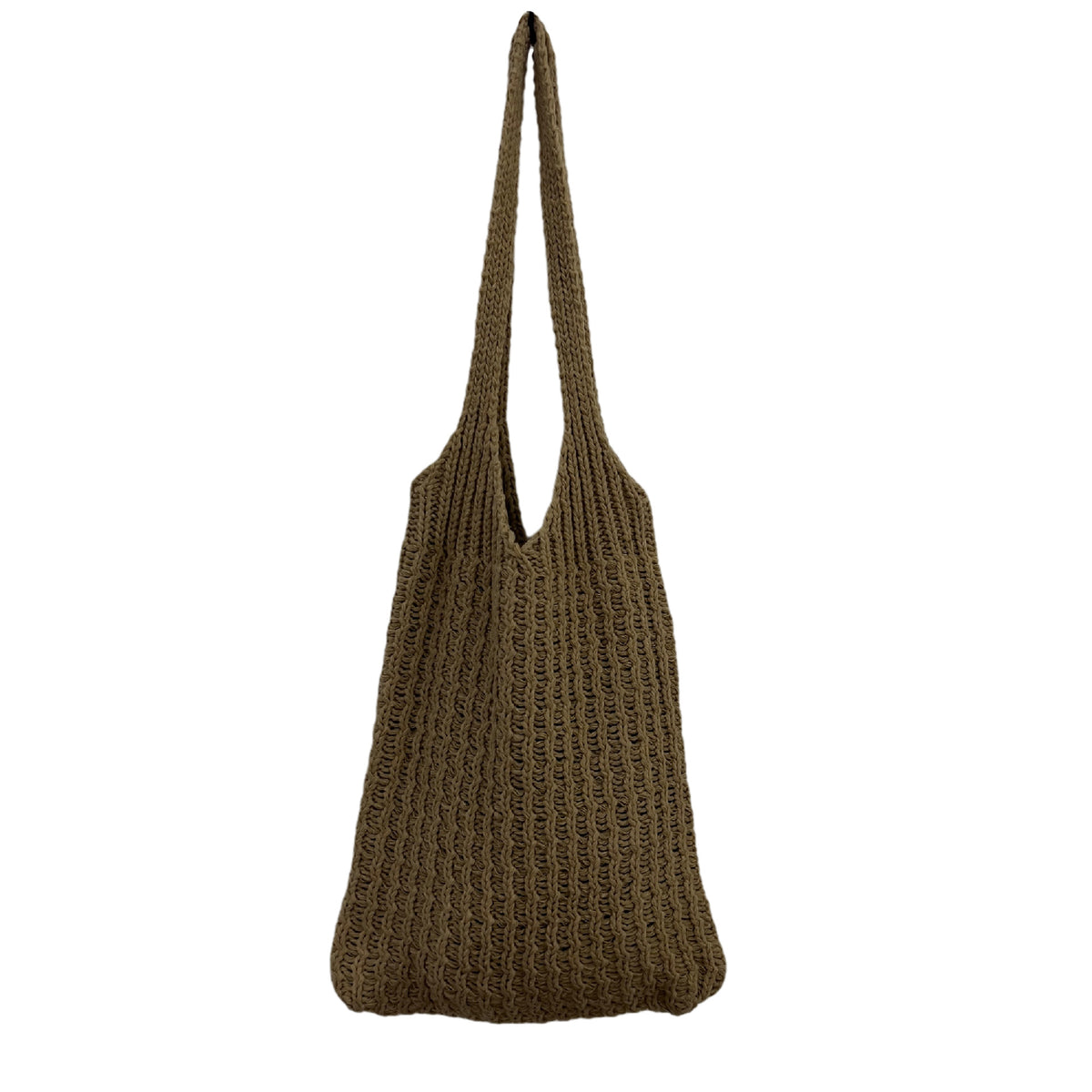 Cosy Knit Tote Bag – Woven Shoulder Bag for Book Lovers