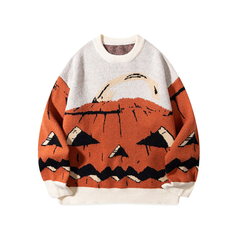 Pumpkin long sleeved sweater