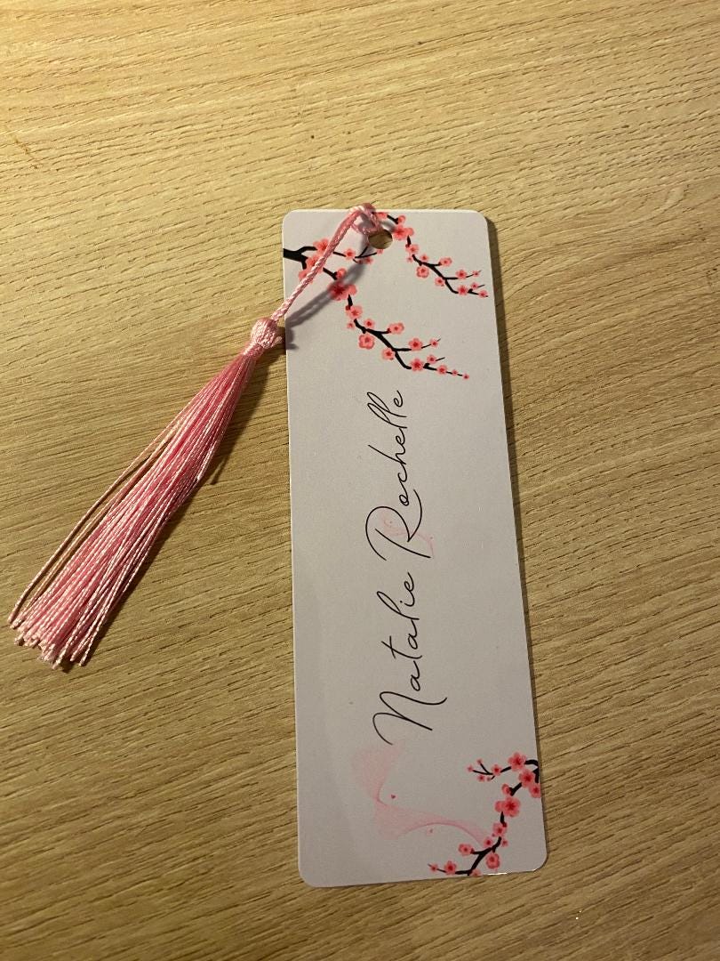 Personalised Cherry Blossom Bookmark