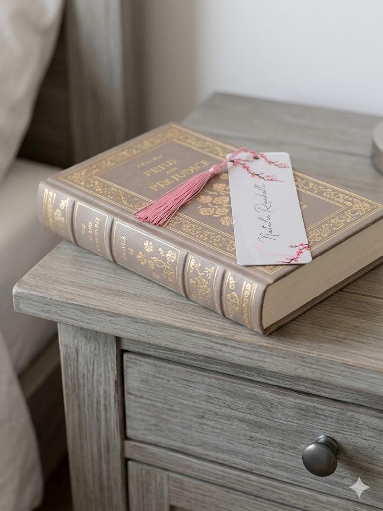 Personalised Cherry Blossom Bookmark