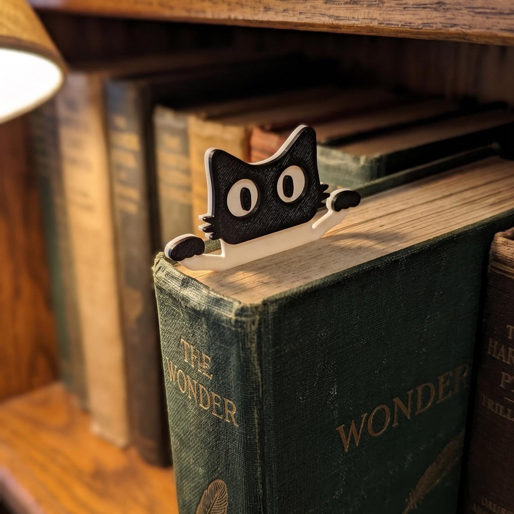 Peeping Cat 3D Bookmark
