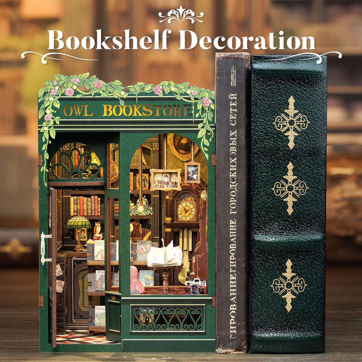CUTEBEE Book Nook – Owl Bookstore