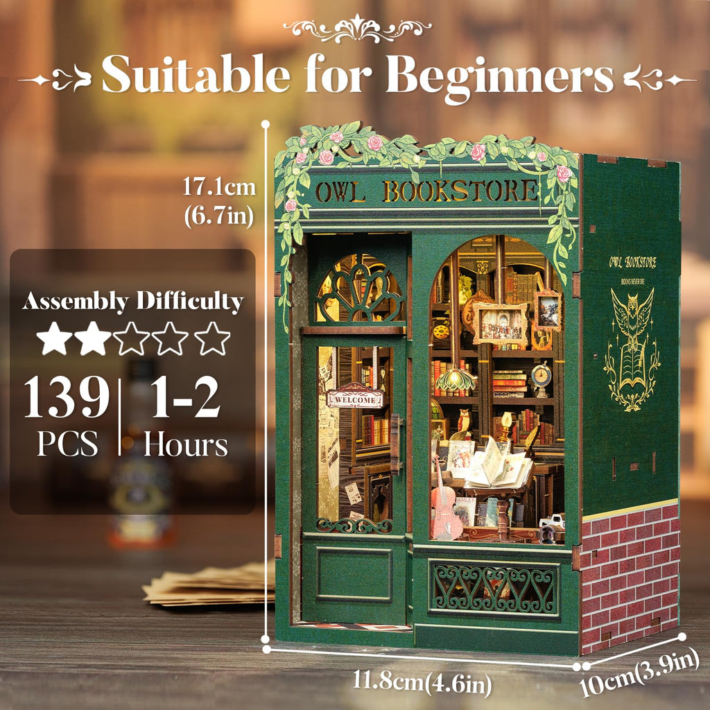 CUTEBEE Book Nook – Owl Bookstore