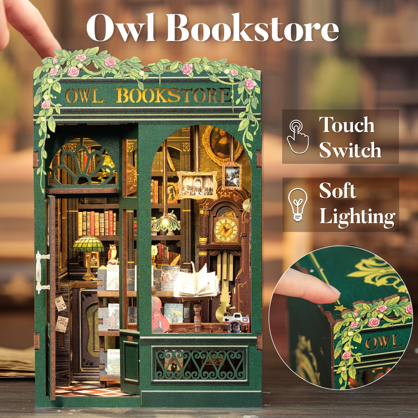 CUTEBEE Book Nook – Owl Bookstore