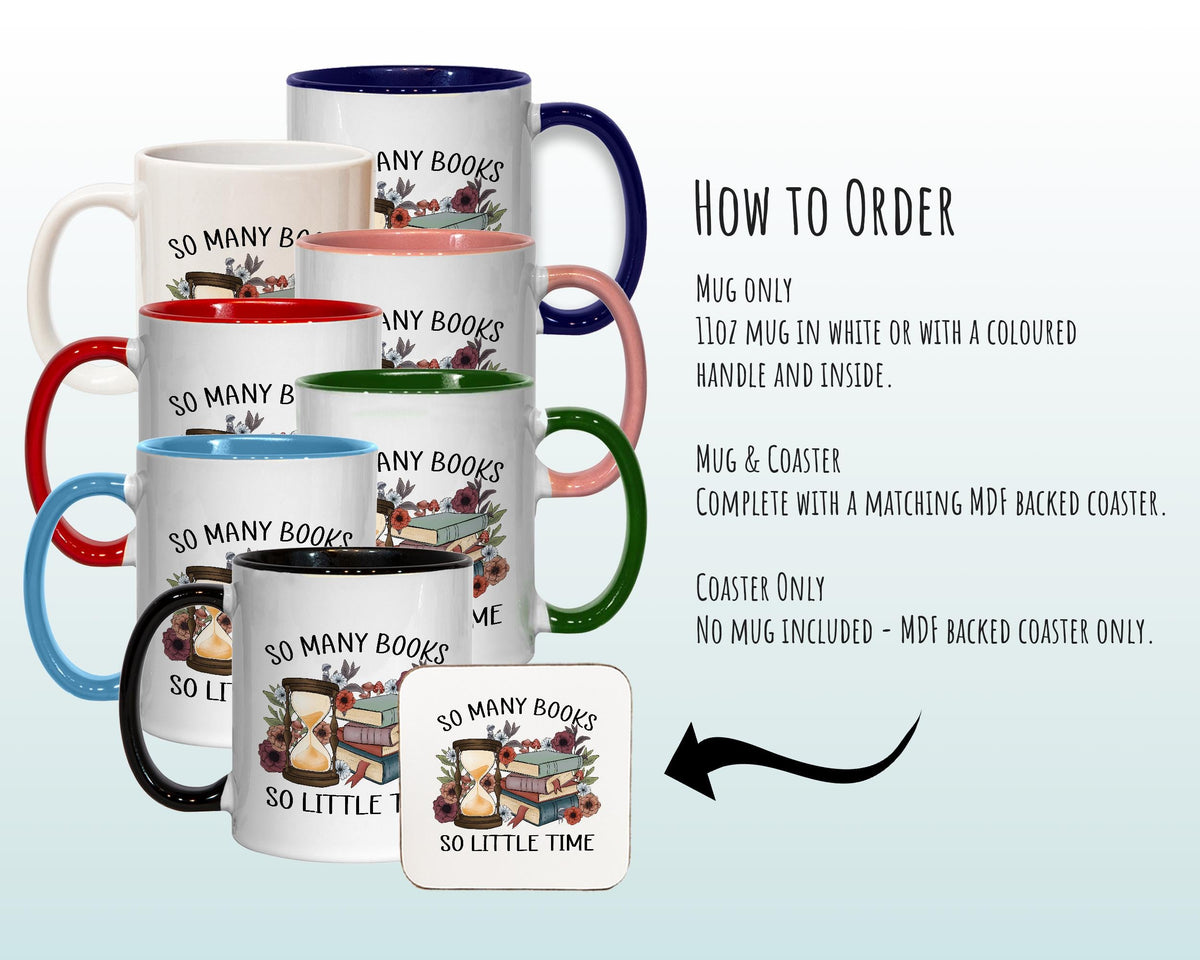 So Many Books Ceramic Mug