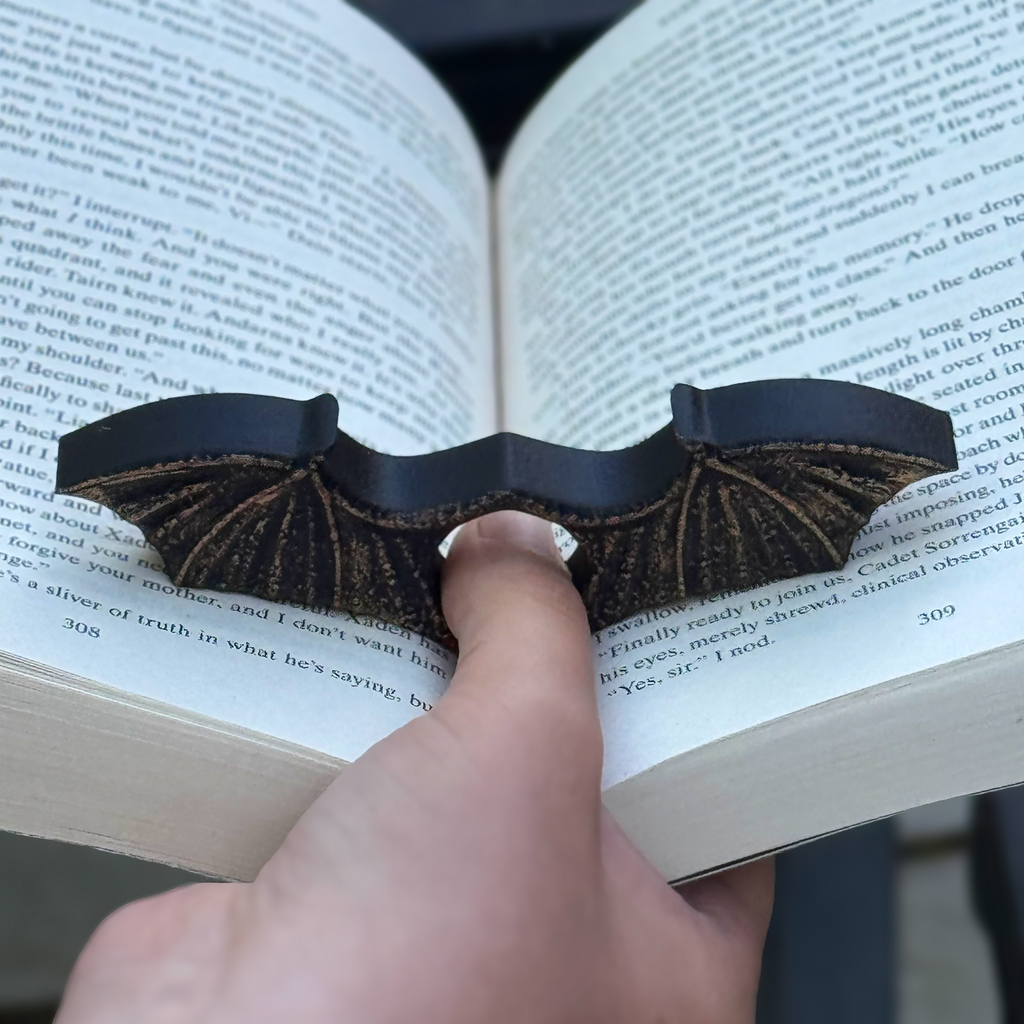 Dragon Wings Page Holder | Fantasy Thumb Bookmark for One-Handed Reading & DnD